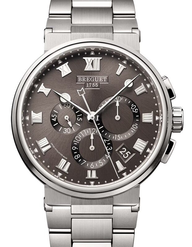 Breguet Marine Chronographe 5527 Titanium 42mm/Bracelet Slate Dial 5527TI/G2/TW0