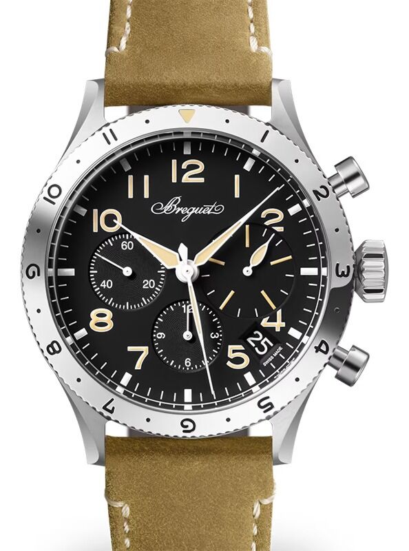Breguet Type XX Chronographe 2067 Steel 42mm/Leather Black Dial 2067ST/92/3WU