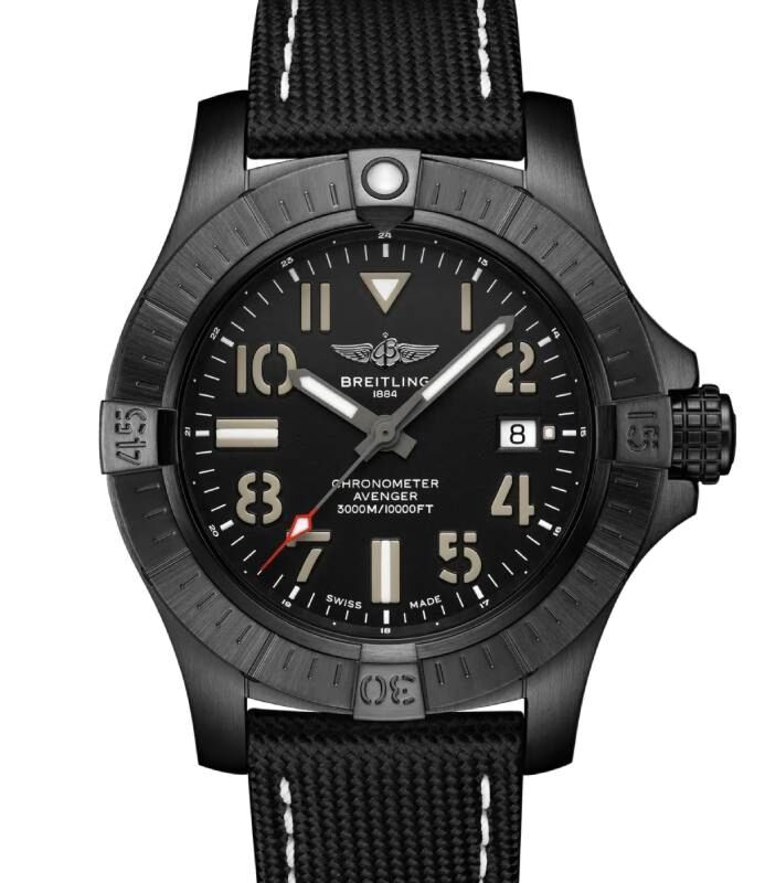 Breitling Avenger Automatic 45 Seawolf Night Mission DLC Titanium Black Dial V17319101B1X1