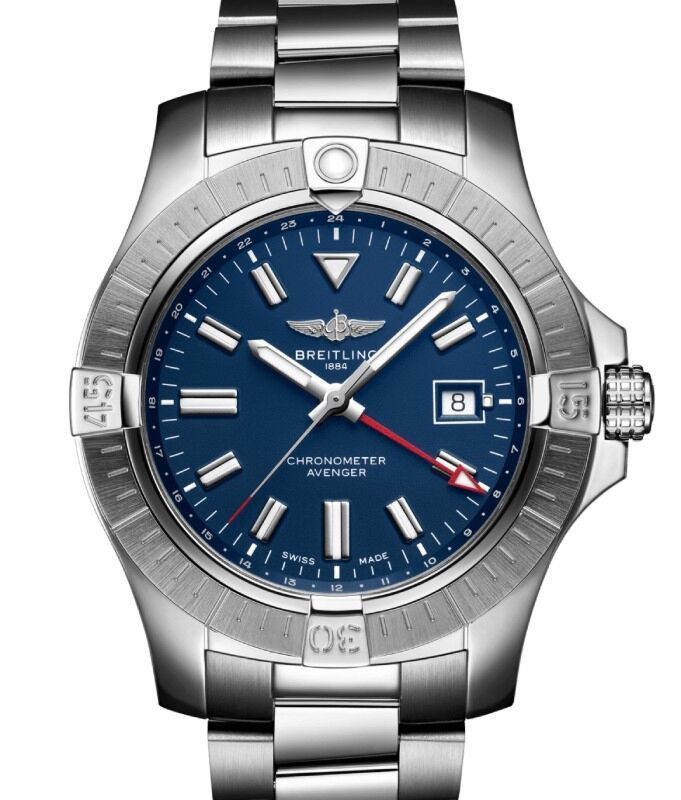 Breitling Avenger Automatic GMT 45 Stainless Steel Blue Dial A32395101C1A1