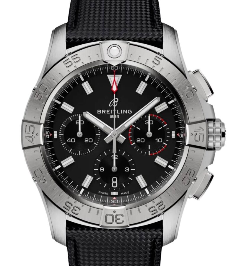 Breitling Avenger B01 Chronograph 42 Stainless Steel Black Dial AB0146101B1X1