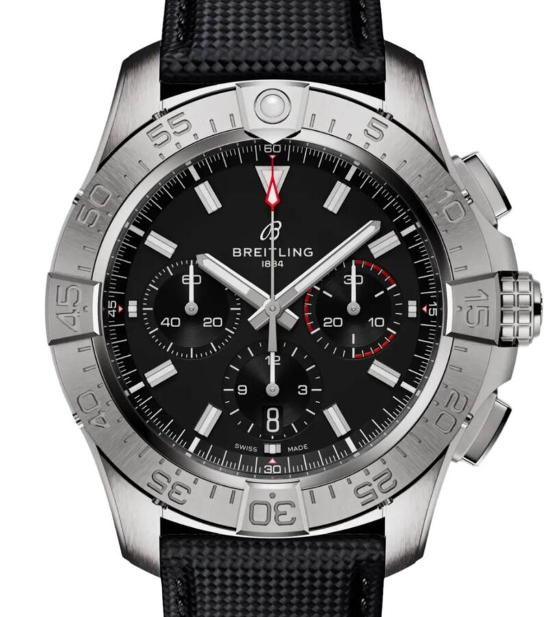 Breitling Avenger B01 Chronograph 44 Stainless Steel Black Dial AB0147101B1X1