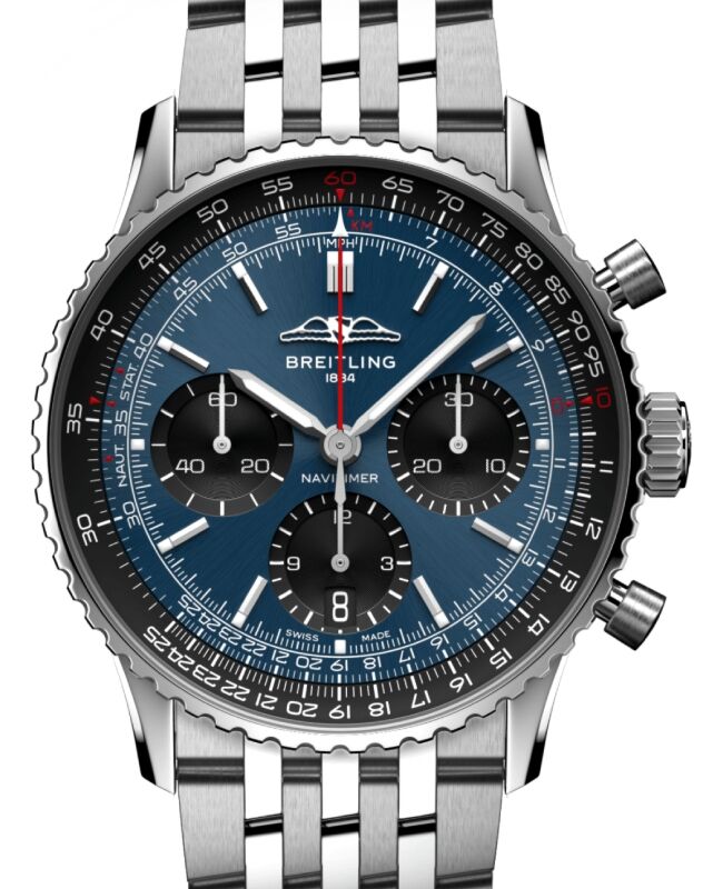 Breitling Navitimer B01 Chronograph 41 Stainless Steel Blue Dial AB0139241C1A1