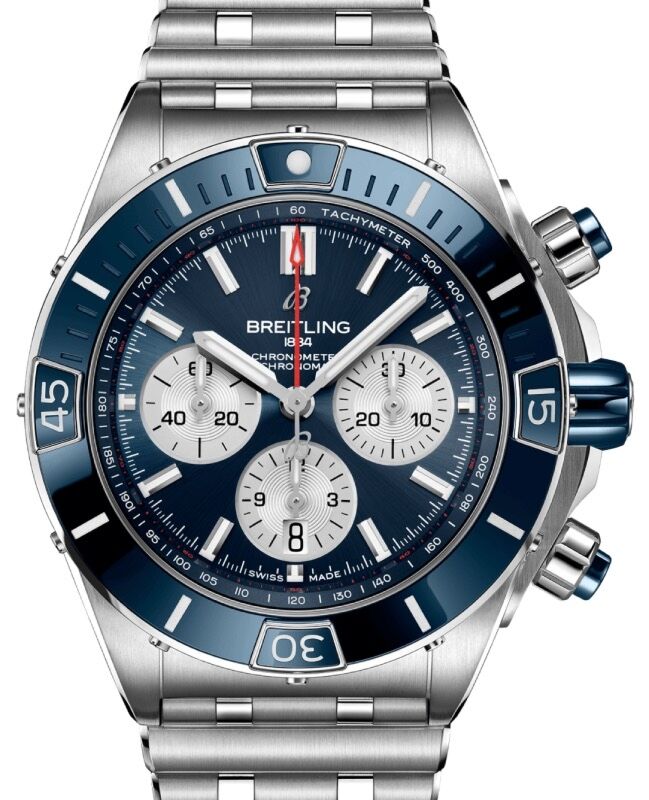 Breitling Super Chronomat B01 44 Stainless Steel Blue Dial AB0136161C1A1