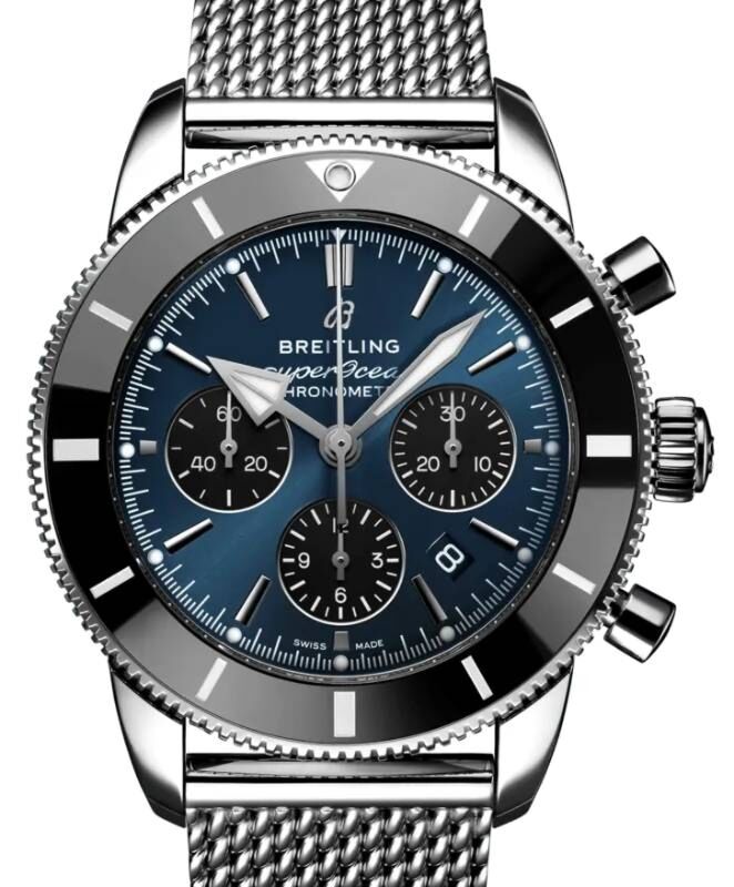 Breitling Superocean Heritage B01 Chronograph 44 Stainless Steel Blue Dial AB0162121C1A1
