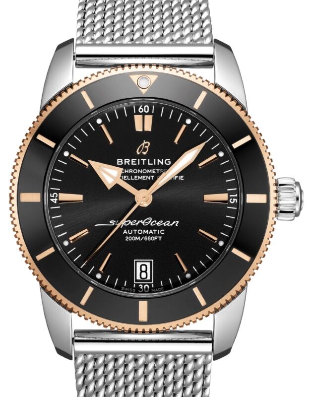 Breitling Superocean Heritage B20 Automatic 42 Stainless Steel/Red Gold Black Dial UB2010121B1A1