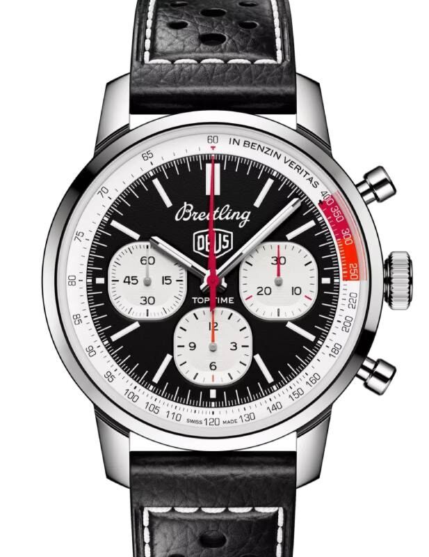 Breitling Top Time B01 Deus Stainless Steel Black Dial AB01765A1B1X1
