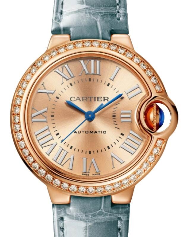 Cartier Ballon Bleu de Cartier 33mm Rose Gold/Diamonds WJBB0076