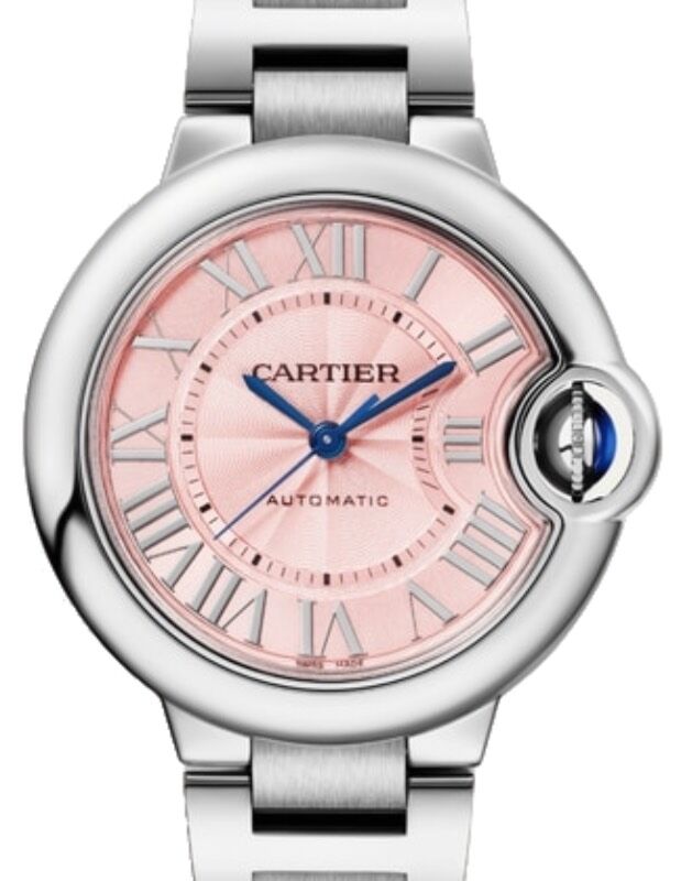 Cartier Ballon Bleu de Cartier 33mm Stainless Steel Pink Dial WSBB0046