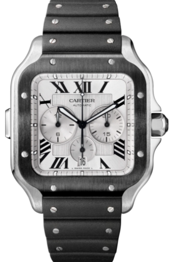 Cartier Santos De Cartier Extra-Large Chronograph Steel WSSA0017