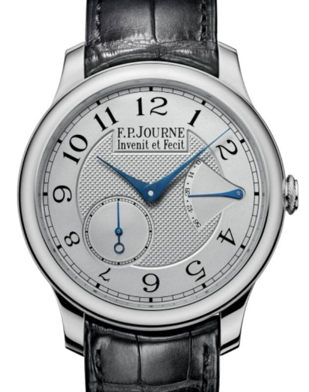 F.P.Journe Classique Chronometre Souverain Platinum 40mm White Dial Leather Strap 