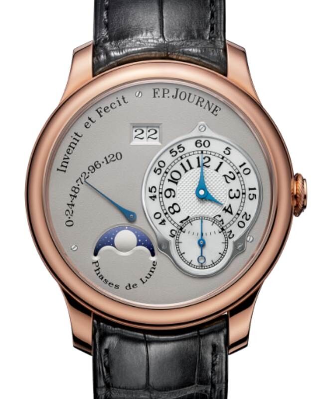 F.P.Journe Octa Lune Rose Gold 40mm Silver Dial Leather Strap - BRAND NEW