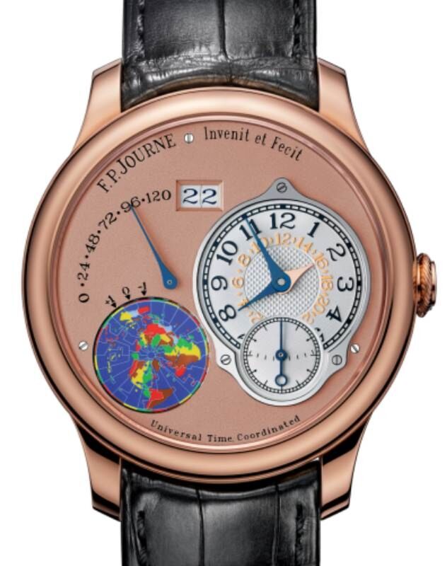 F.P.Journe Octa UTC Rose Gold 40mm Salmon Dial Leather Strap - BRAND NEW