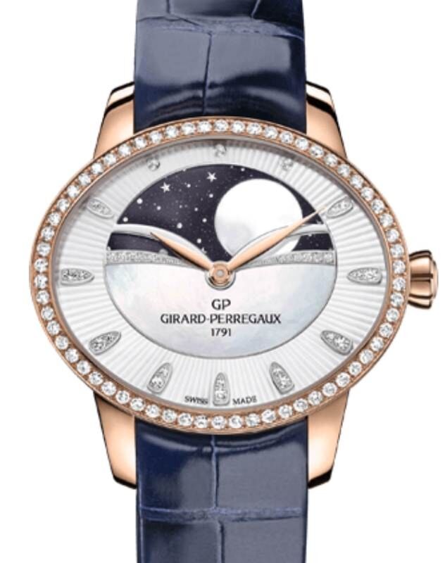 Girard Perregaux Cat?s Eye Celestial Pink Rose Gold/Diamonds Mother of Pearl Dial 80496D52A751-CK4A