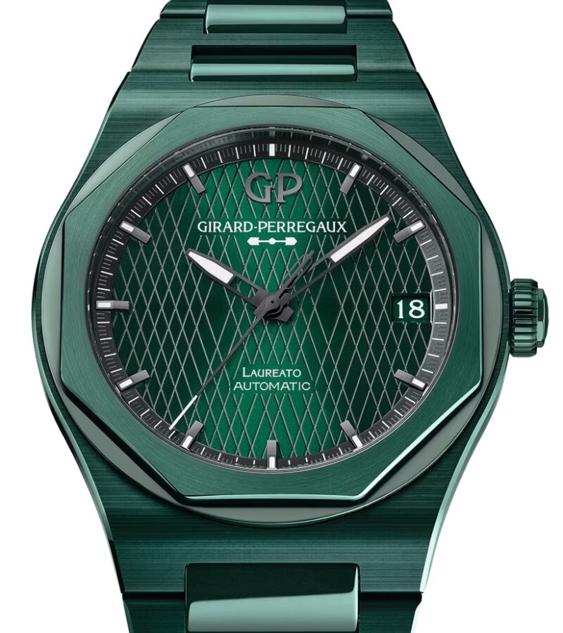 Girard Perregaux Laureato 42mm Green Ceramic Aston Martin Edition 81010-32-3081-1CX