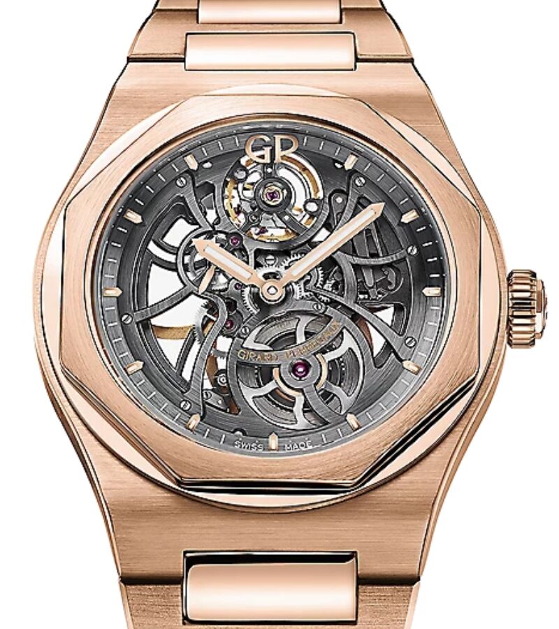 Girard Perregaux Laureato Skeleton Pink Rose Gold 42mm 81015-52-002-52A