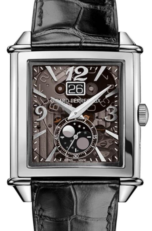 Girard Perregaux Vintage 1945 XXL Large Date and Moon Phases Steel 25882-11-223-BB6B