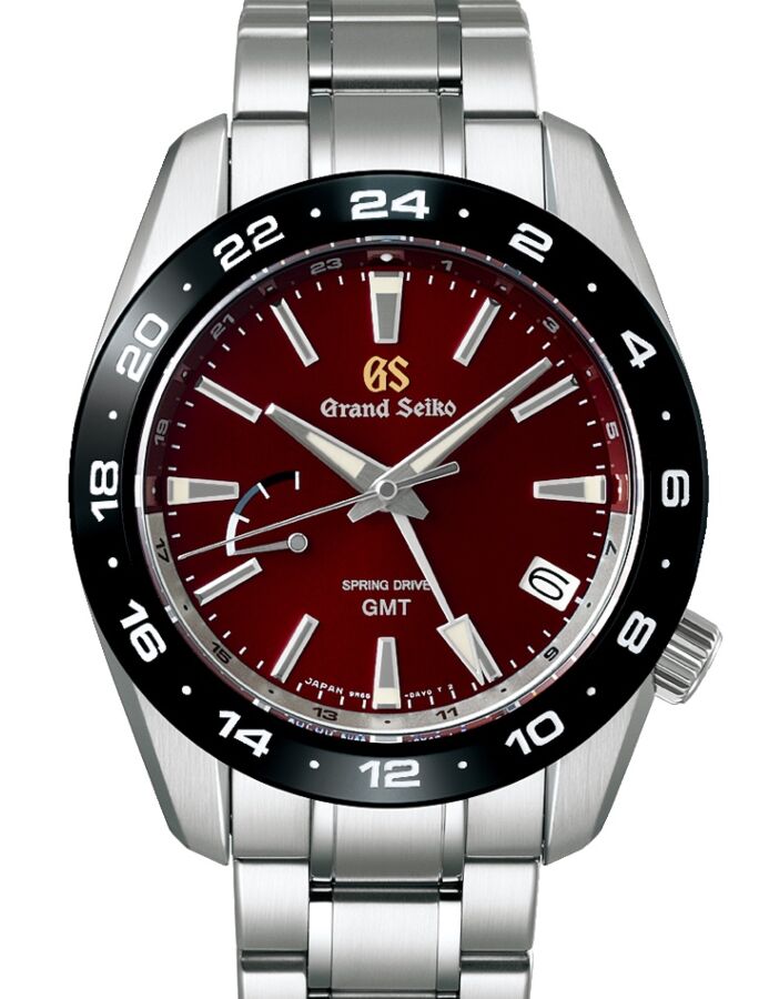 Grand Seiko Sport Caliber Spring Drive GMT 9R 20th Anniversary Steel/Ceramic Dark Red Dial SBGE305 - BRAND NEW