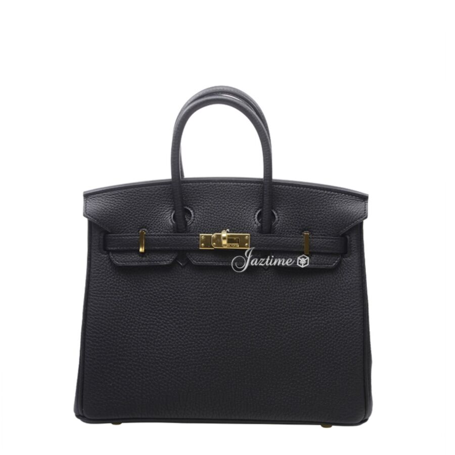 Hermes Birkin 25 Togo Black Gold Hardware - BRAND NEW