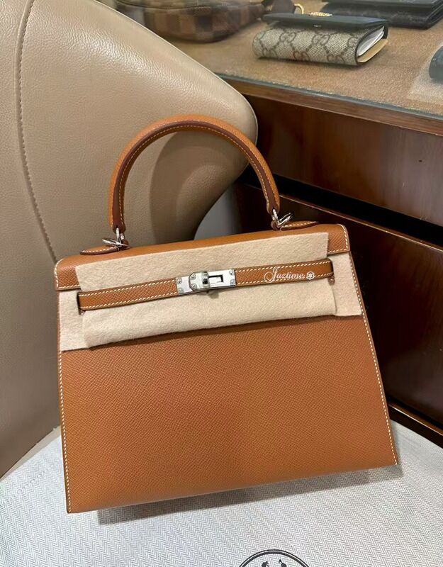 Hermes Kelly 25 37 Gold Silver Hardware G Stamp
