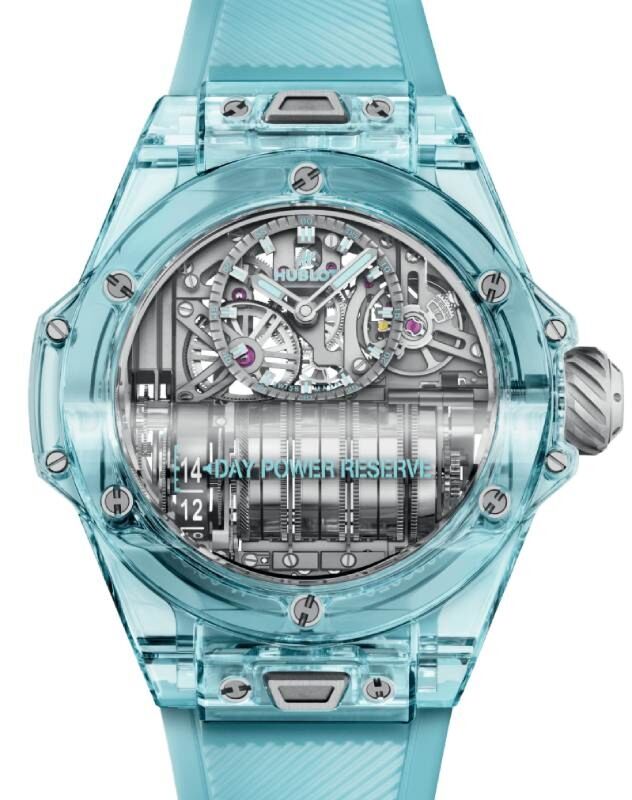 Hublot Big Bang Complications MP-11 Power Reserve 14 Days Water Blue Sapphire Crystal 45mm 911.JL.0129.RX
