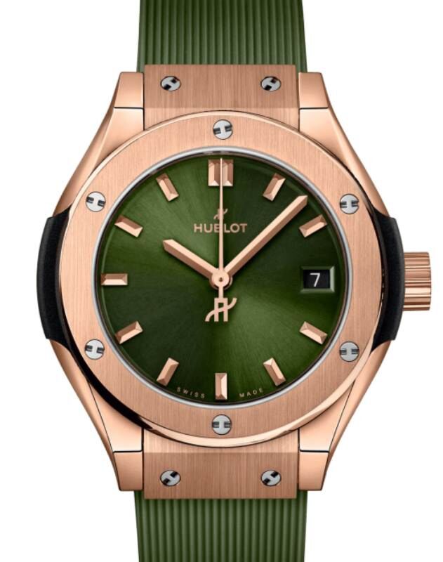 Hublot Classic Fusion King Gold Green 29mm 591.OX.8980.RX