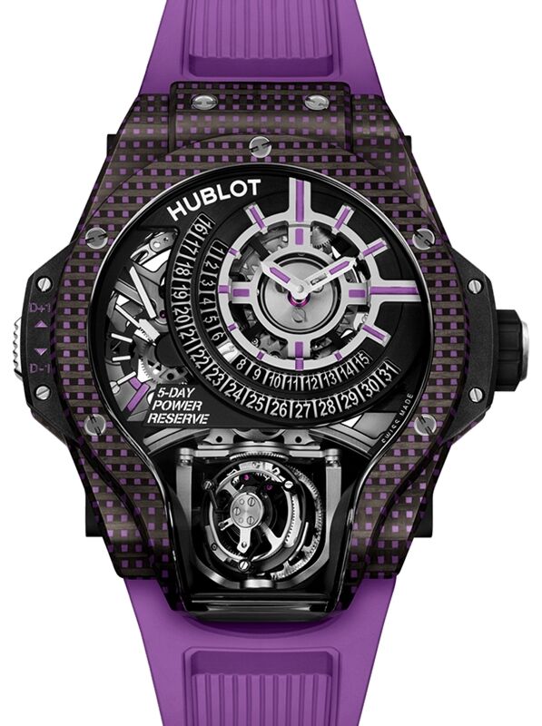 Hublot MP-09 Tourbillion Bi-Axis Purple 3D Carbon 49mm 909.QDV.1120.RX - BRAND NEW