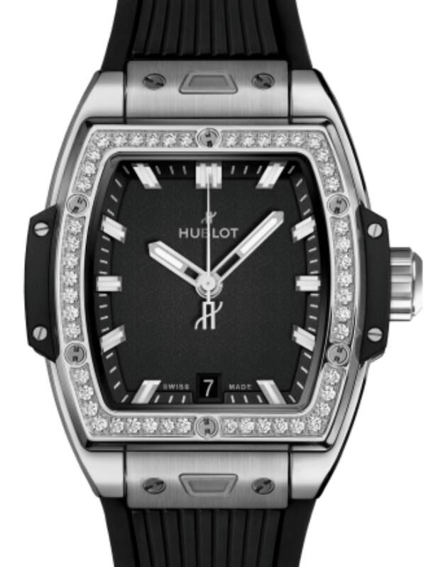 Hublot Shaped Spirit of Big Bang 3-Hands Titanium Diamonds 39mm 662.NX.1170.RX.1204