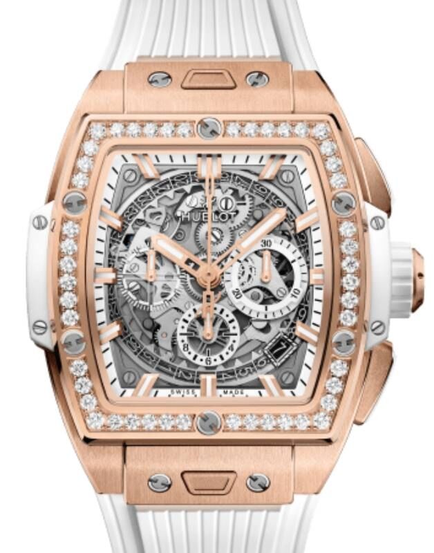 Hublot Shaped Spirit of Big Bang King Gold White Diamonds 42mm 642.OE.2010.RW.1204