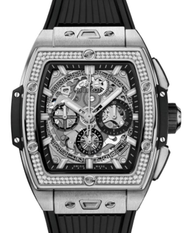 Hublot Shaped Spirit of Big Bang Titanium Diamonds 42mm 642.NX.0170.RX.1104