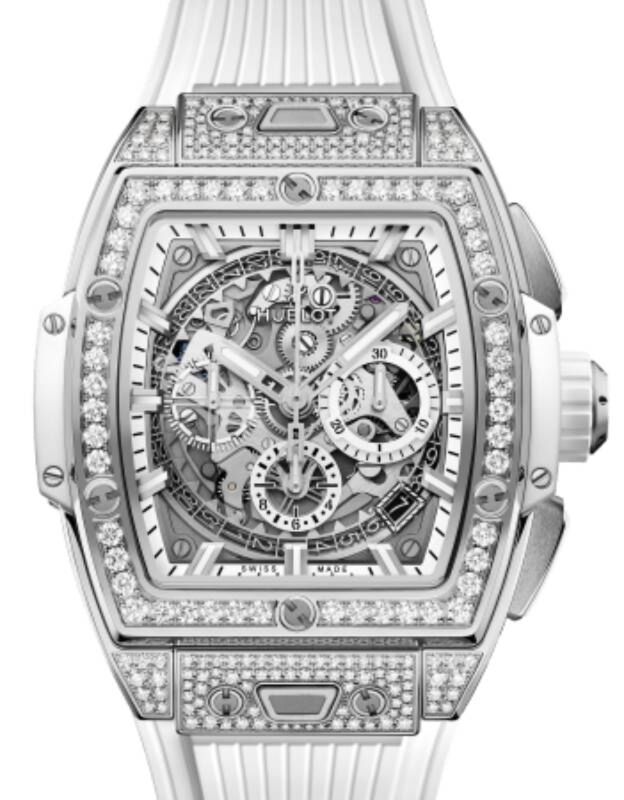 Hublot Shaped Spirit of Big Bang Titanium White Pave 42mm 642.NE.2010.RW.1604