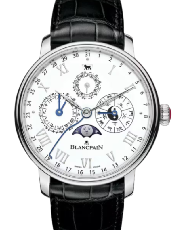 Blancpain Villeret Calendrier Chinois Traditionnel Platinum 45.2mm  White Dial 0888I 3431 55B - BRAND NEW