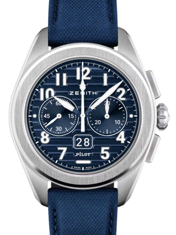 Zenith Pilot Chronograph Bronze Grey Arabic Dial & Leather Strap