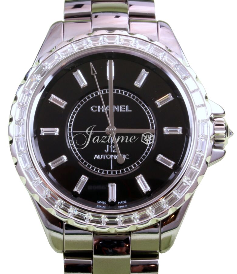 Chanel J12 H3155 Gray Titanium Ceramic Diamond 41mm Automatic - BRAND NEW