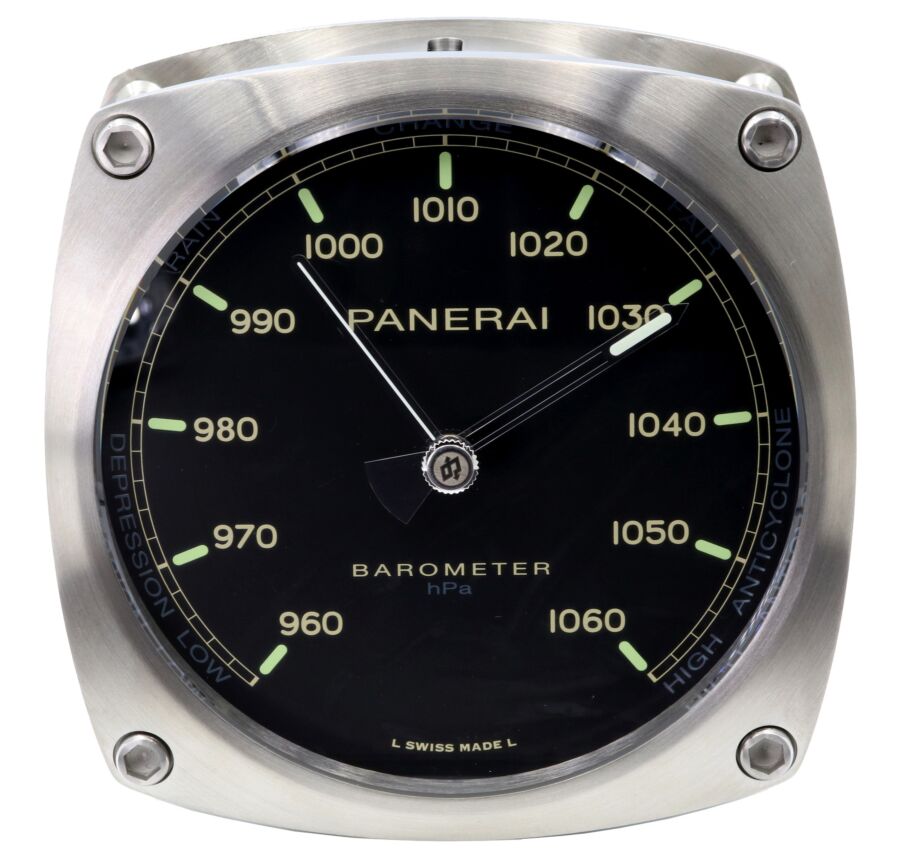 Panerai PAM 582 Barometer Stainless Steel Wall Clock BRAND NEW
