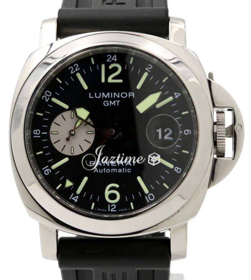 Panerai Luminor Marina GMT Stainless Steel 44mm Black Dial PAM 88 - PRE-OWNED