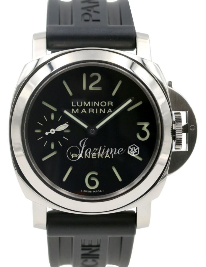 Panerai PAM 111 Luminor Marina Acciaio Men's 44mm Black Arabic Index Stainless Steel BOX/PAPERS