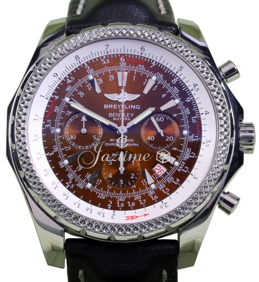 Breitling Bentley Motors A25362 Copper 48mm Stainless Steel Leather