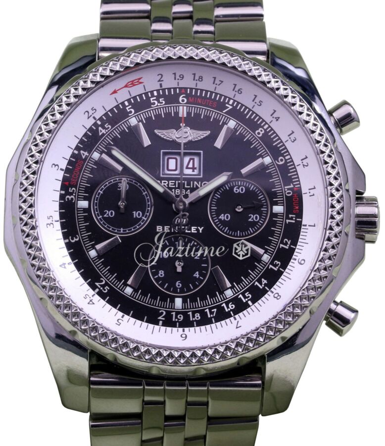 Breitling Bentley 6.75 A44362 Men's 48mm Black Stainless Steel 