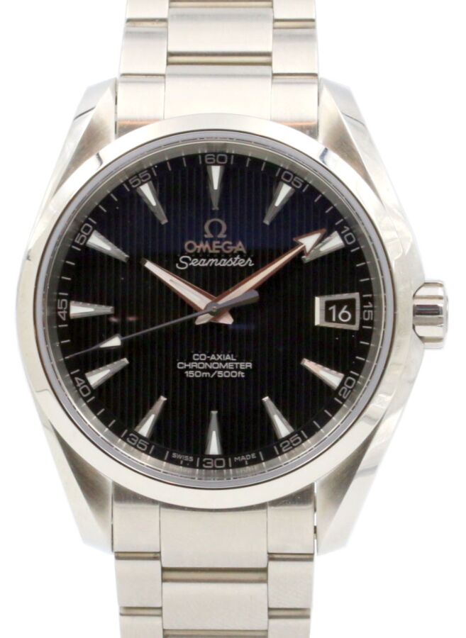 Omega Seamaster Aqua Terra 231.10.39.21.01.001 Black Index 150 M Co-Axial Stainless Steel 38.5mm - BRAND NEW