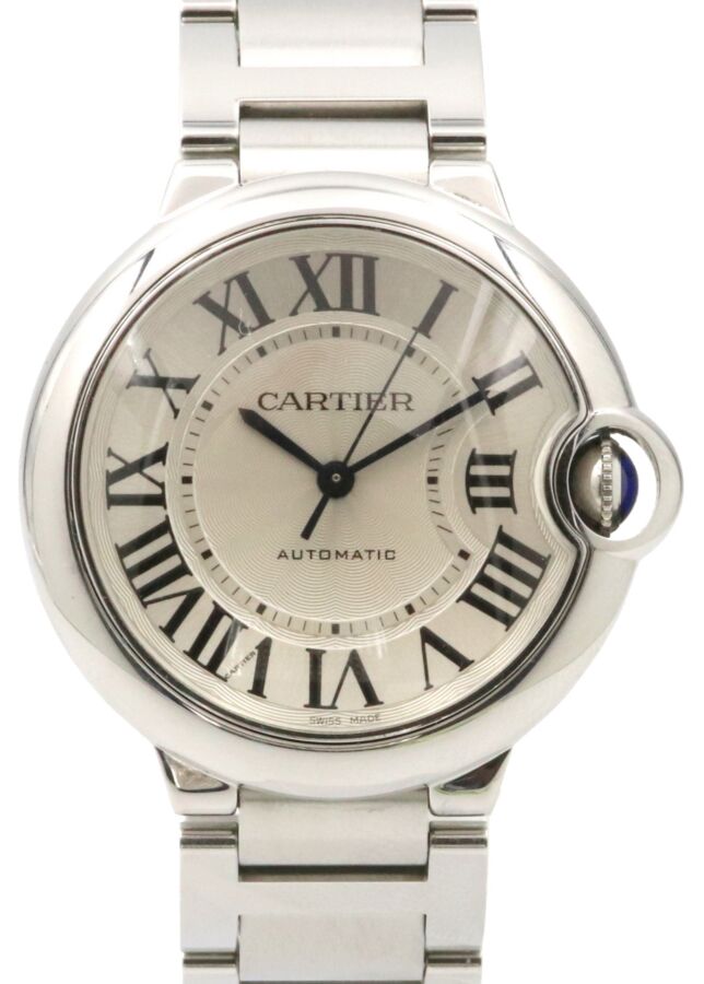 Cartier Ballon Bleu de Cartier Women's Watch Automatic Stainless Steel 36mm Silver Dial steel Bracelet W6920046 3284 Papers - PRE-OWNED