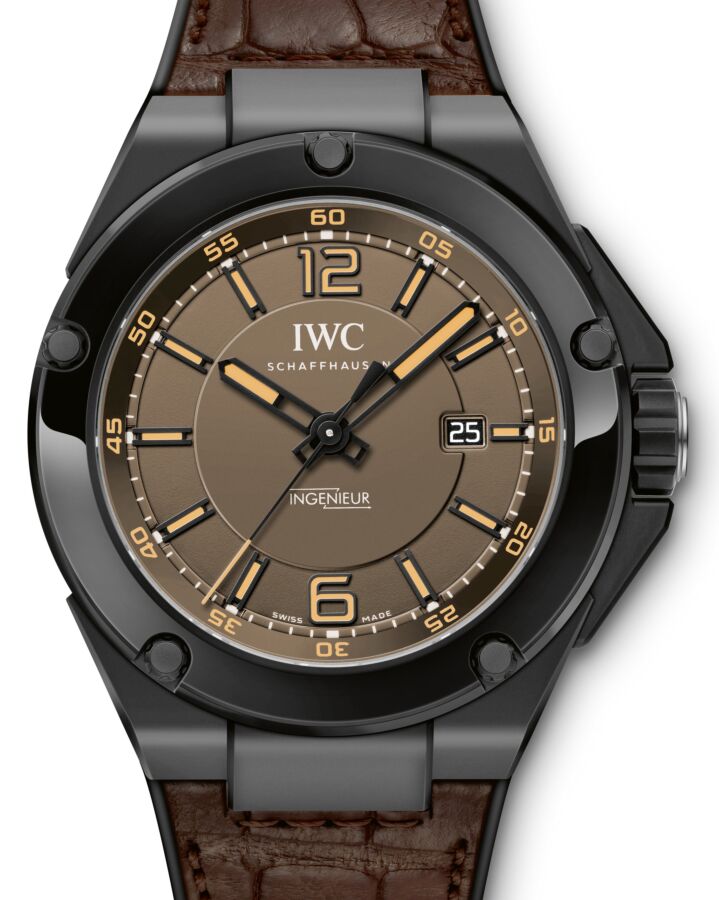 IWC Schaffhausen IW322504 Ingenieur Automatic Amg Black Series Ceramic Brown Arabic Index Ceramic Brown Rubber 46mm Automatic
