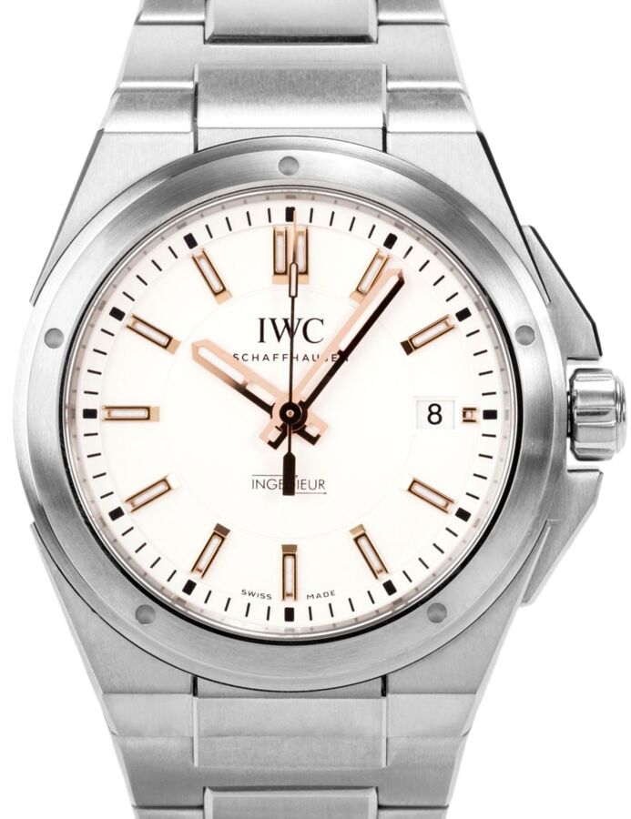 IWC Schaffhausen IW323906 Ingenieur Automatic Silver Plated Index Stainless Steel 40mm Automatic