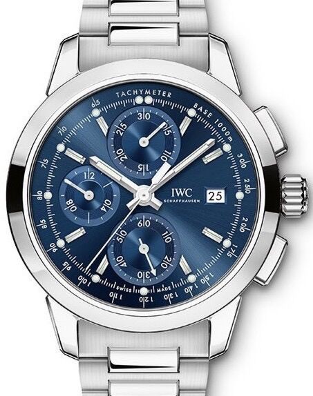 IWC Schaffhausen Ingenieur Chronograph IW380802 Blue Index Stainless Steel 42mm BRAND NEW