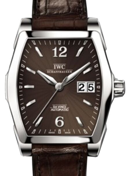 IWC Schaffhausen IW452306 Da Vinci Automatic Brown Index Stainless Steel Brown Leather 35.6 x 42.5 mm Automatic