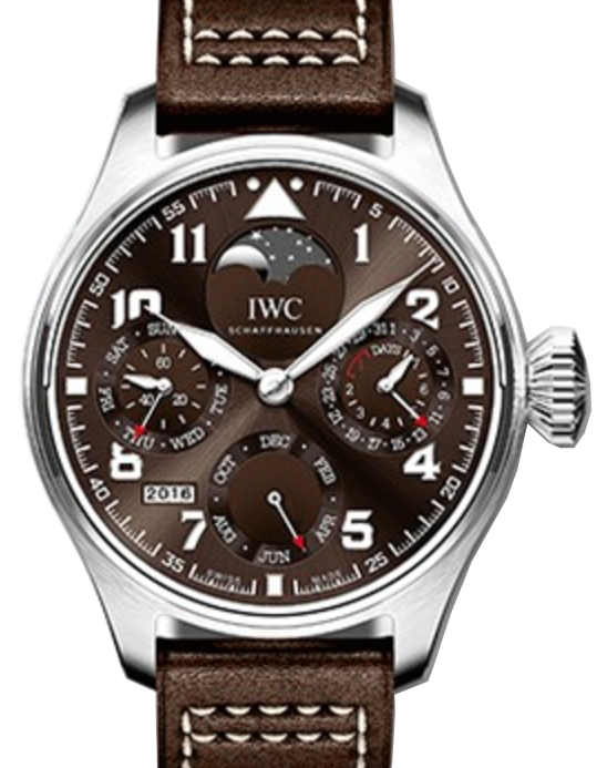 IWC Big Pilot's Watch Perpetual Calendar Edition "Antoine De Saint Exupery" Steel Brown Dial IW503801