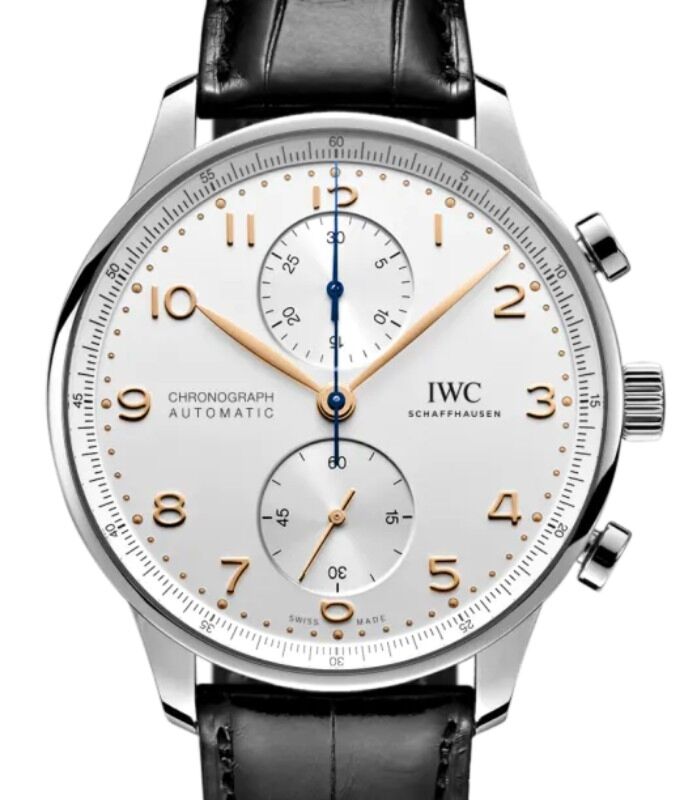 IWC Portugieser Chronograph Stainless Steel 41mm Silver Dial IW371604