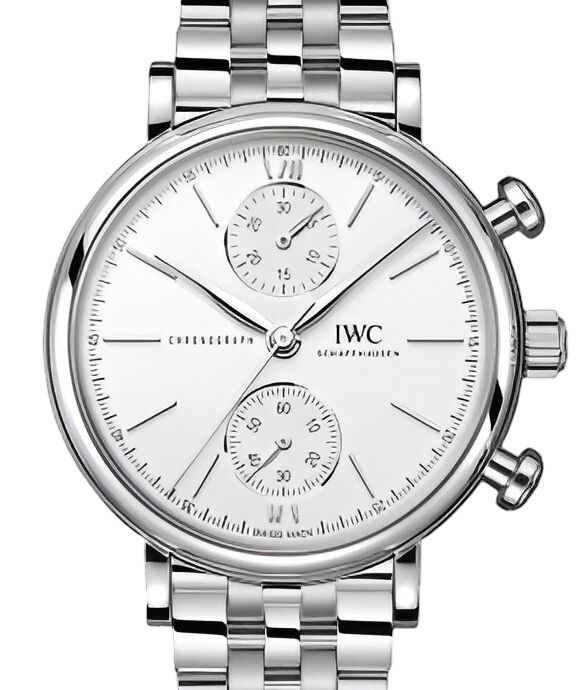 IWC Portofino Chronograph Steel 39mm White Dial IW391503 - BRAND NEW