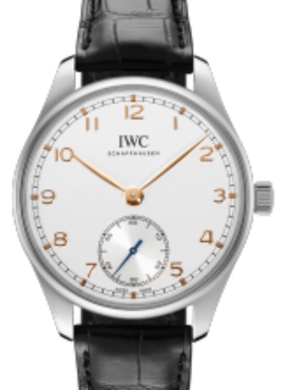 IWC Portugieser Automatic 40 Steel Silver Dial Leather Strap IW358303