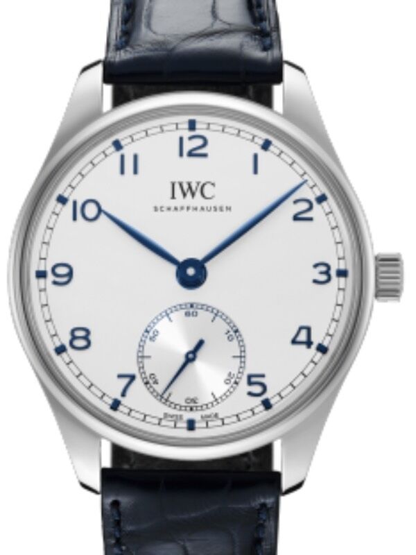 IWC Portugieser Automatic 40 Stainless Steel Silver Dial Leather Strap IW358304